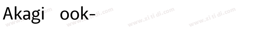 Akagi Book字体转换